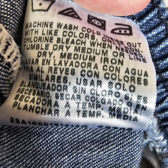 Chic Womens 16 Petite Elastic Waist Blue Jean Pull On Pants High Rise Stretch - Picture 11 of 11